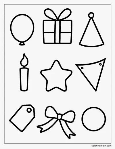 Birthday Templates coloring page