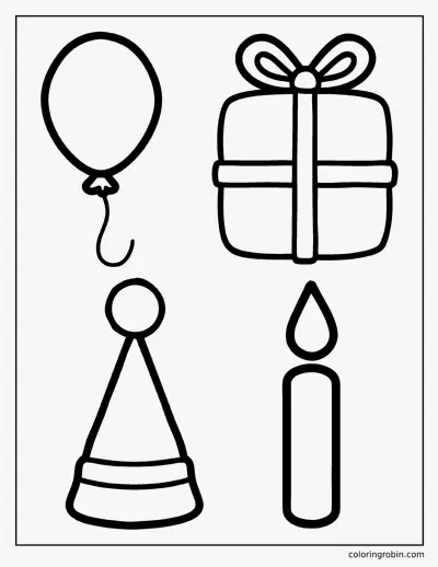 Toddler Birthday coloring page