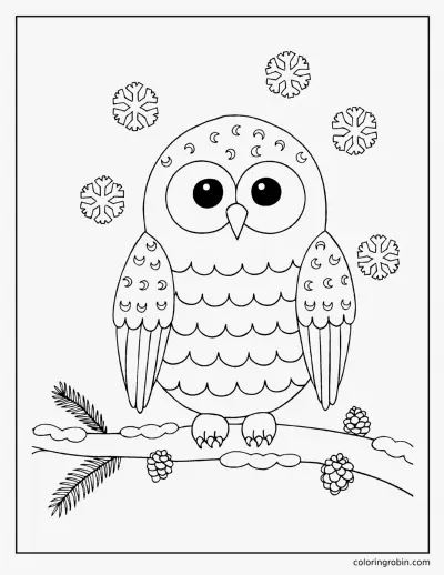 Snowy Owl coloring page
