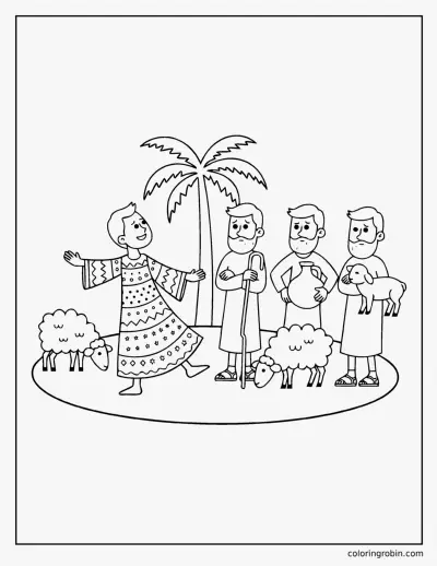 Joseph and His Brothers coloring page