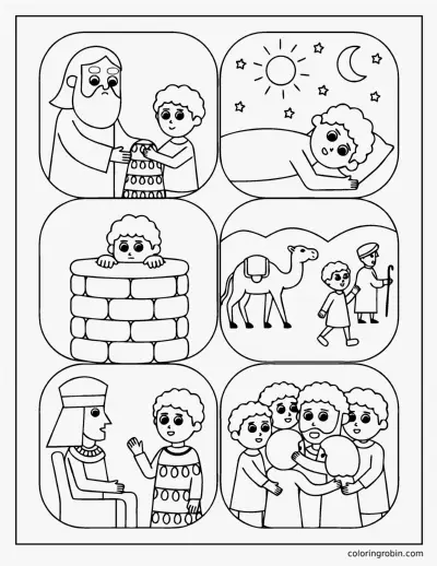 Joseph Story Sequence coloring page
