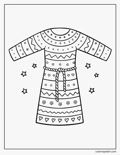 The Coat of Many Colors coloring page