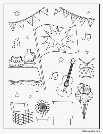 Juneteenth Celebration coloring page