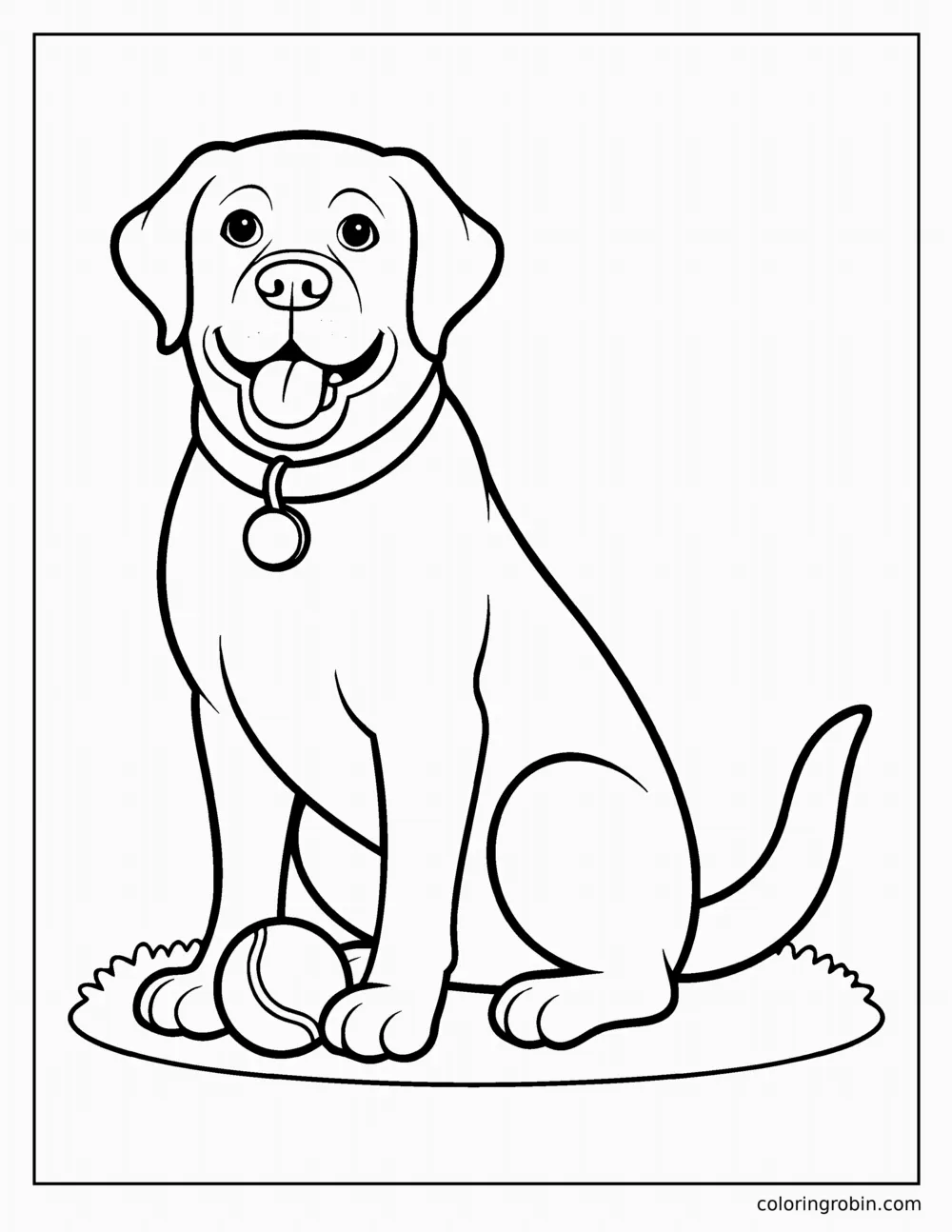 Labrador Retriever coloring page