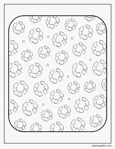 Leopard Print Pattern coloring page