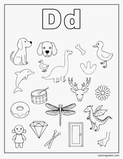 D Doodle Page coloring page