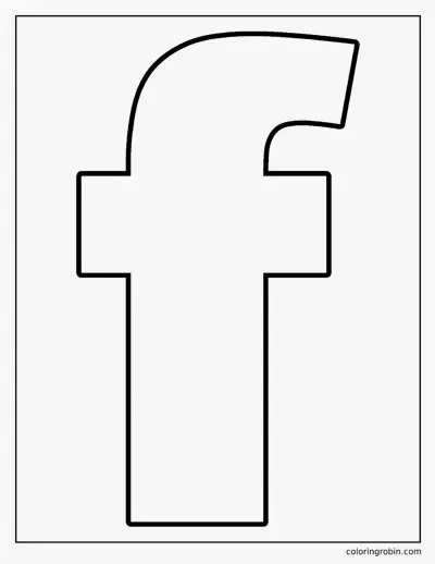 Big Lowercase F coloring page