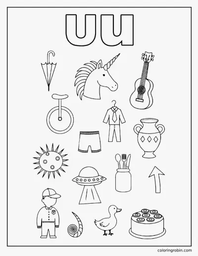 U Doodle Page coloring page