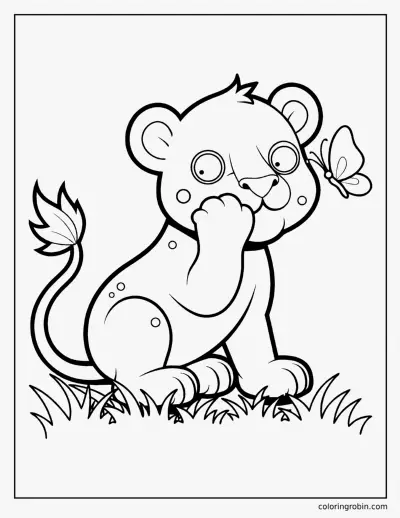 Lion Cub coloring page