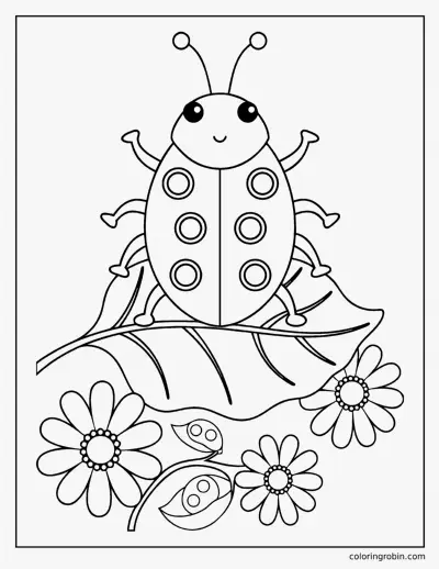 Big Ladybug coloring page