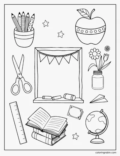 Thank You Teacher coloring page