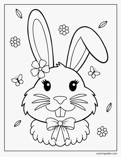 Bunny Face coloring page