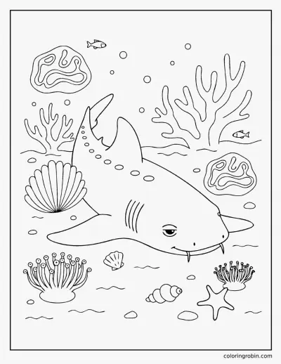 Nurse Shark coloring page
