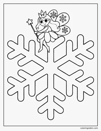 Snowflake Fairy coloring page