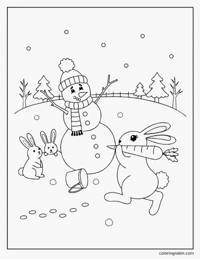 The Carrot Thief coloring page