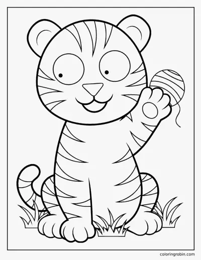 Tiger Cub coloring page